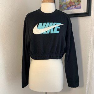 NIKE Sweatshirt, Black, Size:  XS
